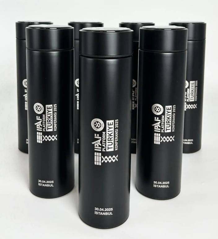 450 ML Isı Derecesi Gösteren Dijital Göstergeli Çelik Termos 436